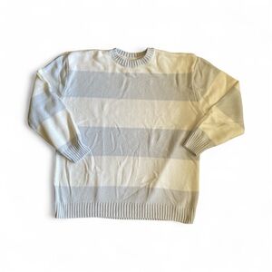 Hollister Women's Crewneck Sweater - Cream and Gray